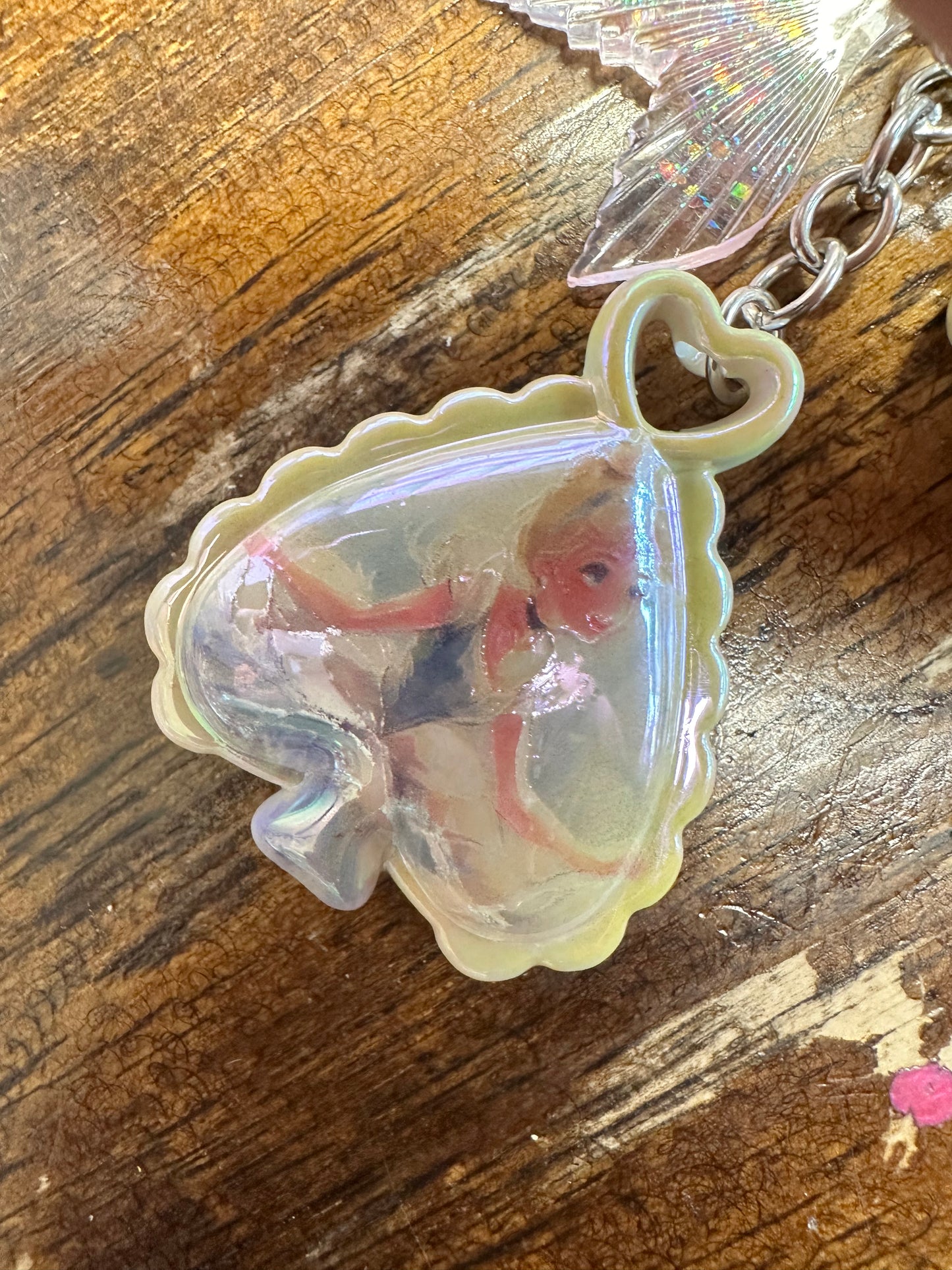 ✨ Pearl Princess Fantasy Layered Keychain/ Purse Charm $34