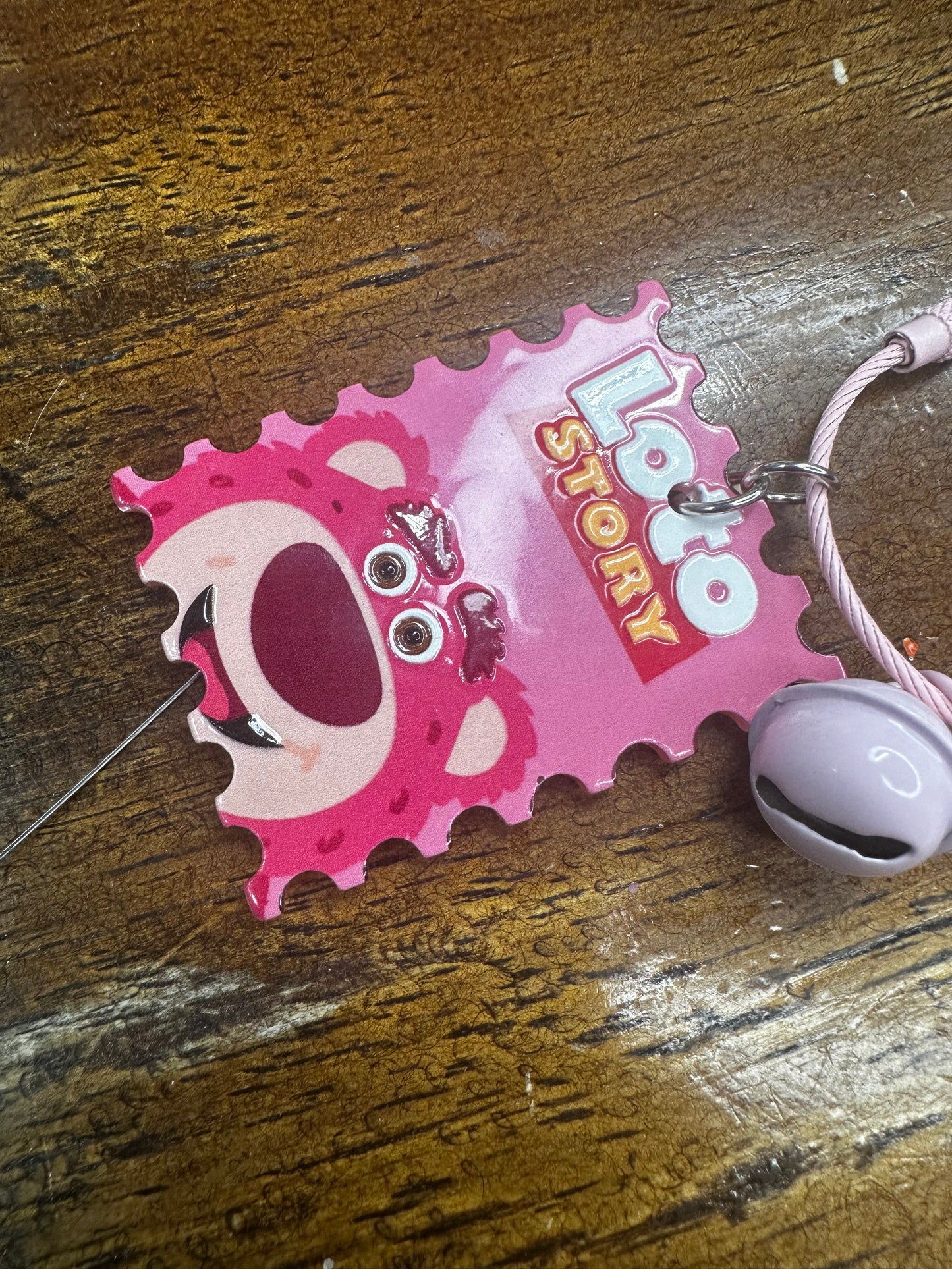 Lotso Bear Purse Charm Wristlet ā Handmade Pink Charm Keychain šš $36