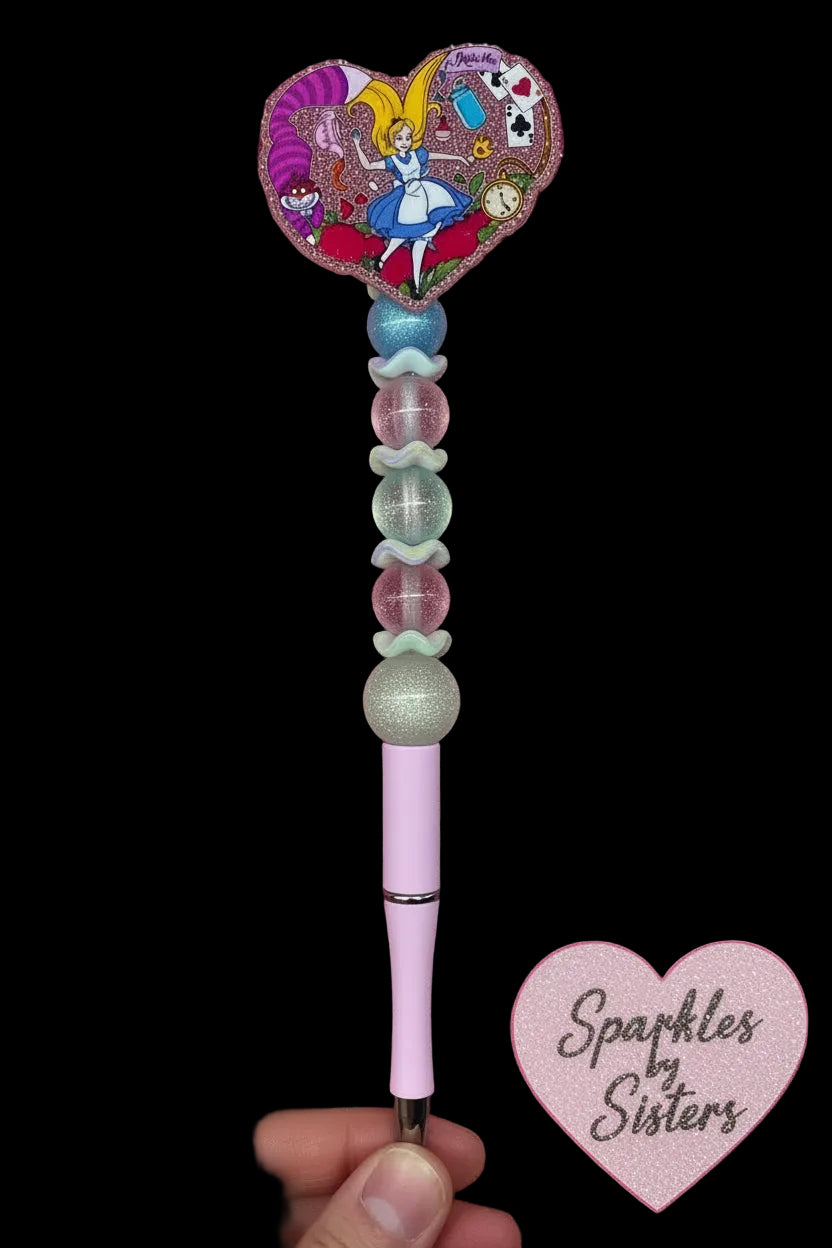 Down the Rabbit Hole Wonderland Dreams Extended Beaded Pen π©·π©΅β οΈ