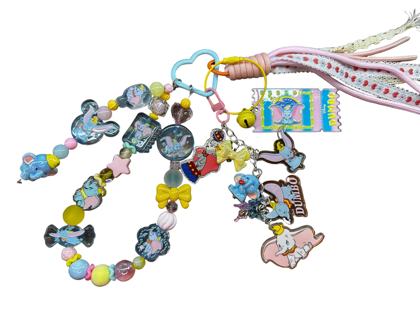 Dumbo-Inspired Deluxe Layered Purse Charm | Handmade Pastel Bag Charm