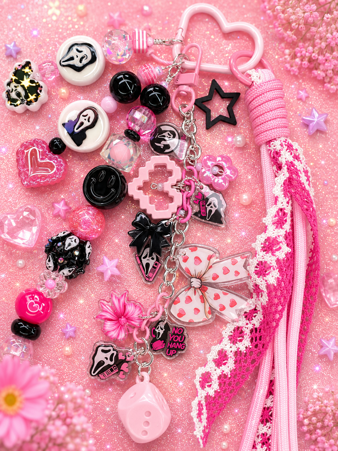 Custom Ghost Face Purse Charm | Handmade Spooky-Cute Bag Charm π©·πͺ