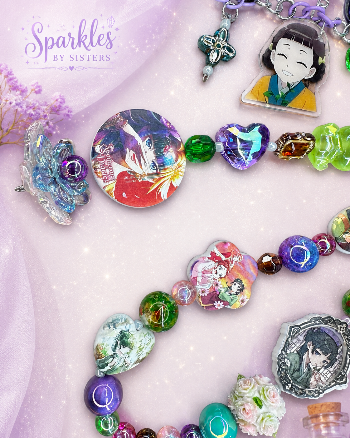The Apothecary Diaries-Inspired Custom Deluxe Purse Charm | Made-to-Order Preorder