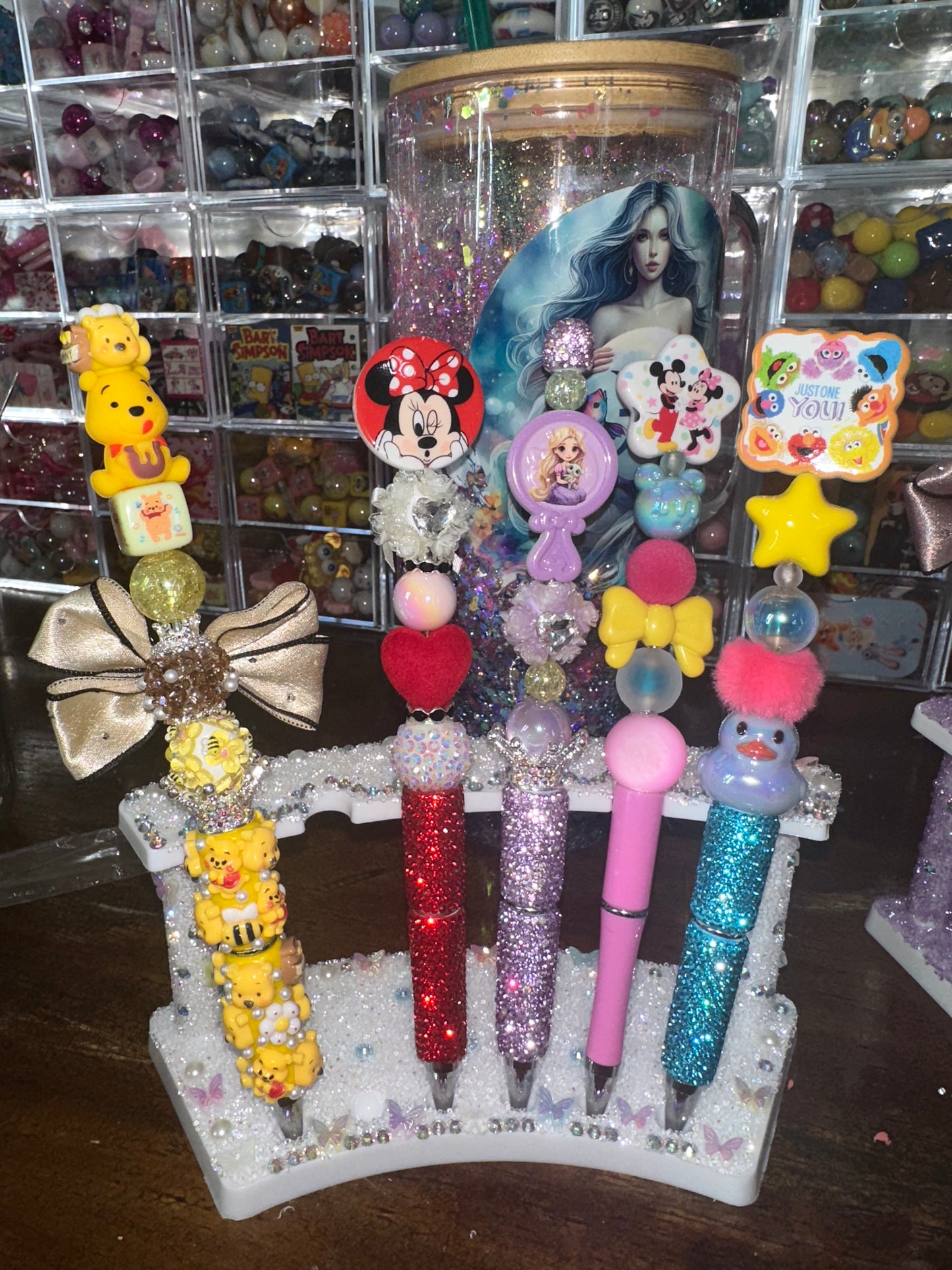 ✨ One-of-a-Kind Beaded Pens | Handmade by Sparkles by Sisters ✨ (Choose Your Design – Left to Right)