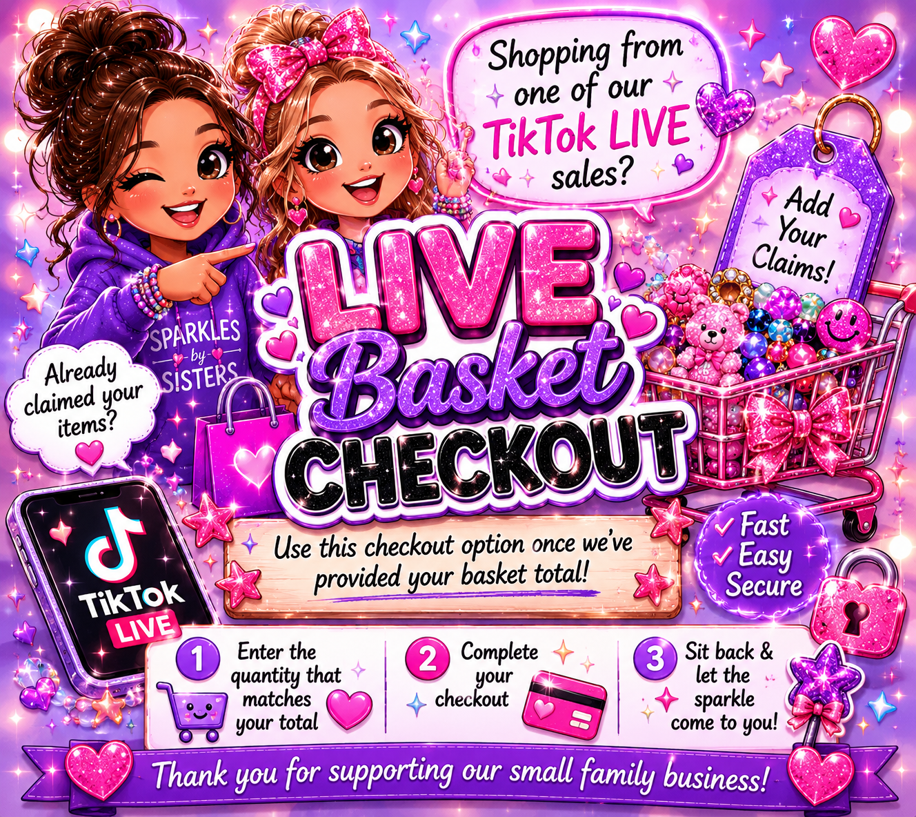 🎀 Ready To Pay For Your LIVE Basket?
