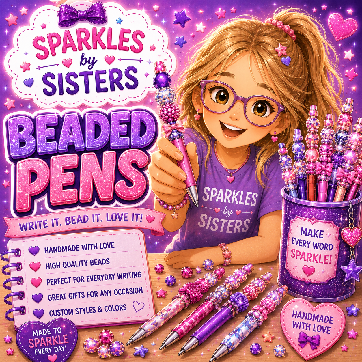 🖊️ Beaded Pens