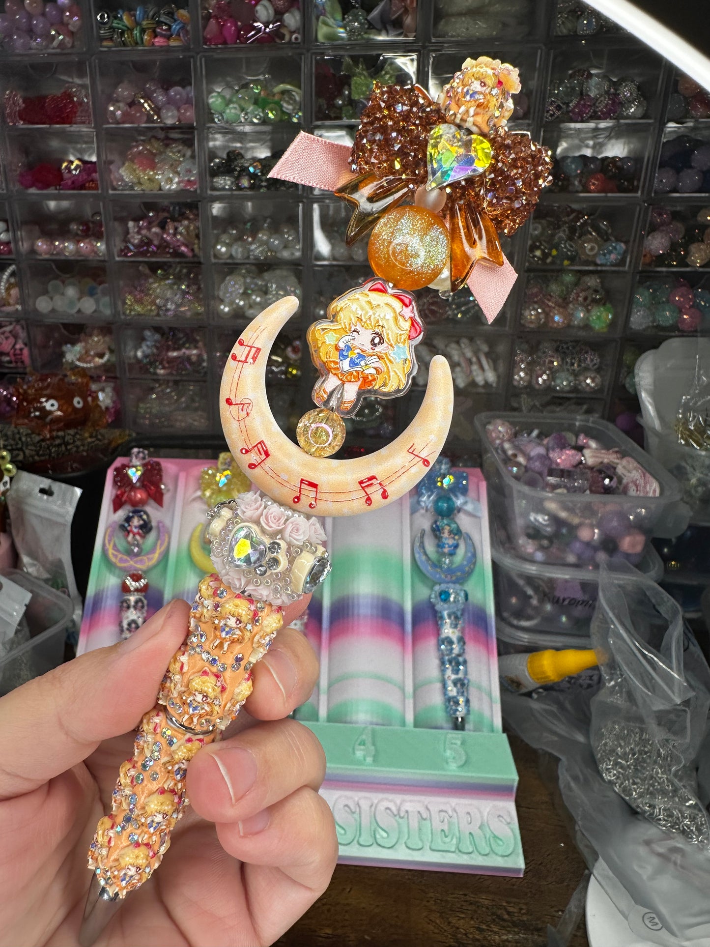🌙💛 Sailor Venus Inspired Statement Pen – One of a Kind $22