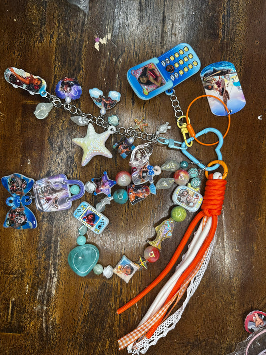 Moana Inspired Purse Charm Chain Set – Ocean Theme Handmade Statement Piece
$38