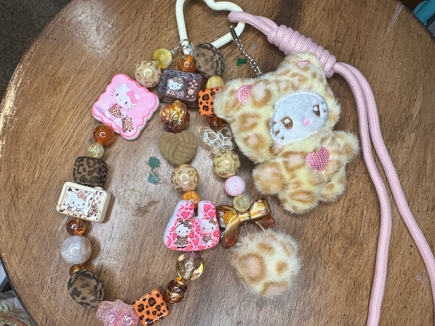 Leopard Luxe Hello Kitty Charm Set $24