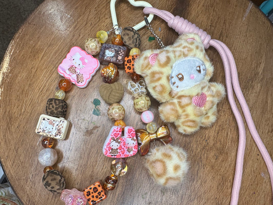 Leopard Luxe Hello Kitty Charm Set $24