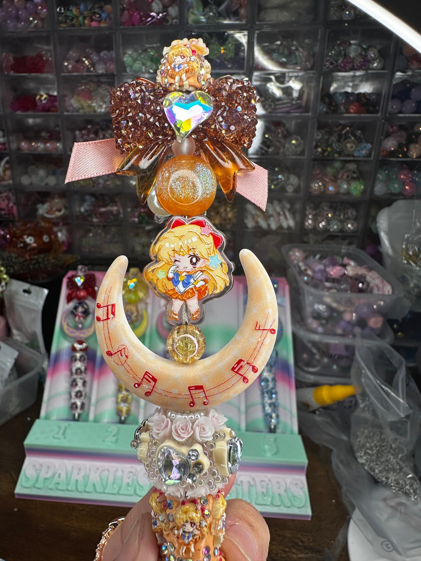 🌙💛 Sailor Venus Inspired Statement Pen – One of a Kind $22