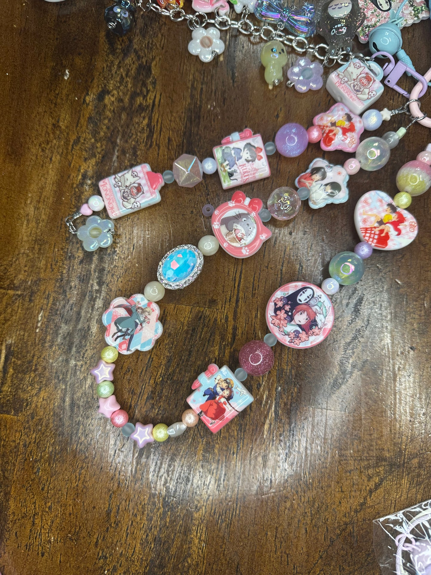 Studio Ghibli Inspired Charm/Bag Charm Set – Totoro, Spirited Away, Kiki, Howls Castle, Monoke Handmade $36