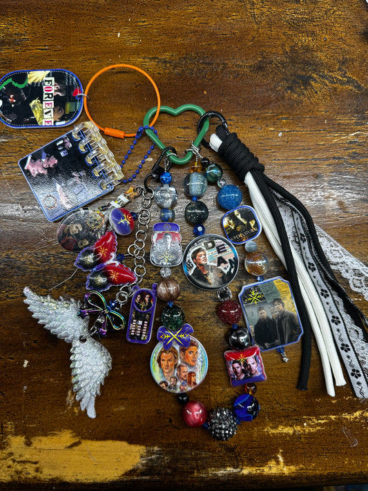 Supernatural Inspired Purse Charm Chain – Dean & Sam Statement Bag Charm (One of a Kind) $42