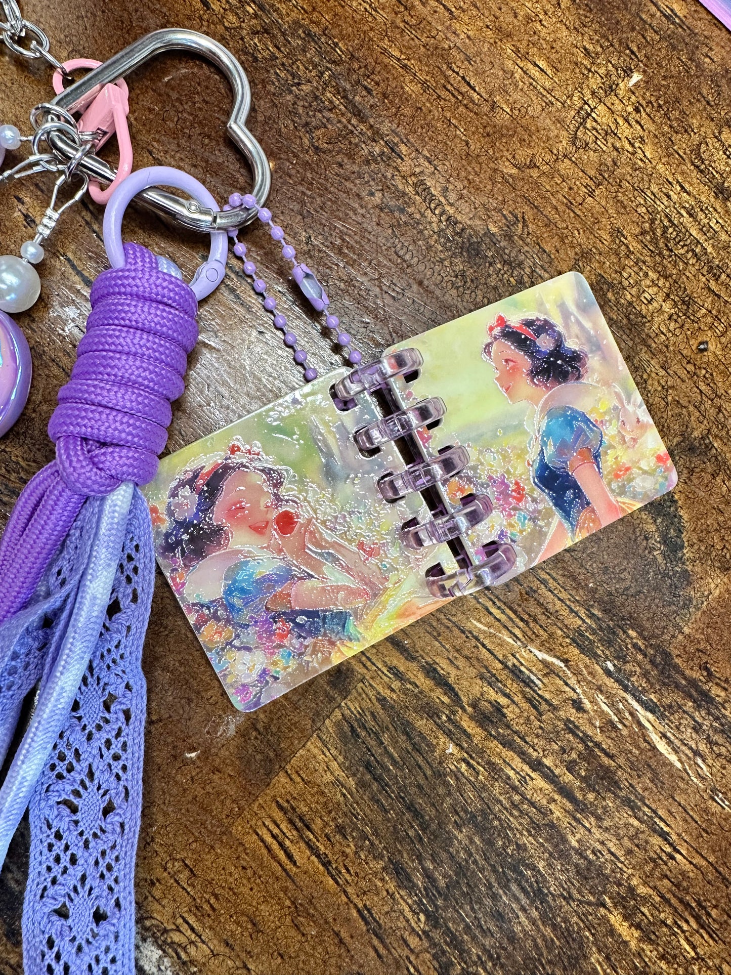 ✨ Pearl Princess Fantasy Layered Keychain/ Purse Charm $34