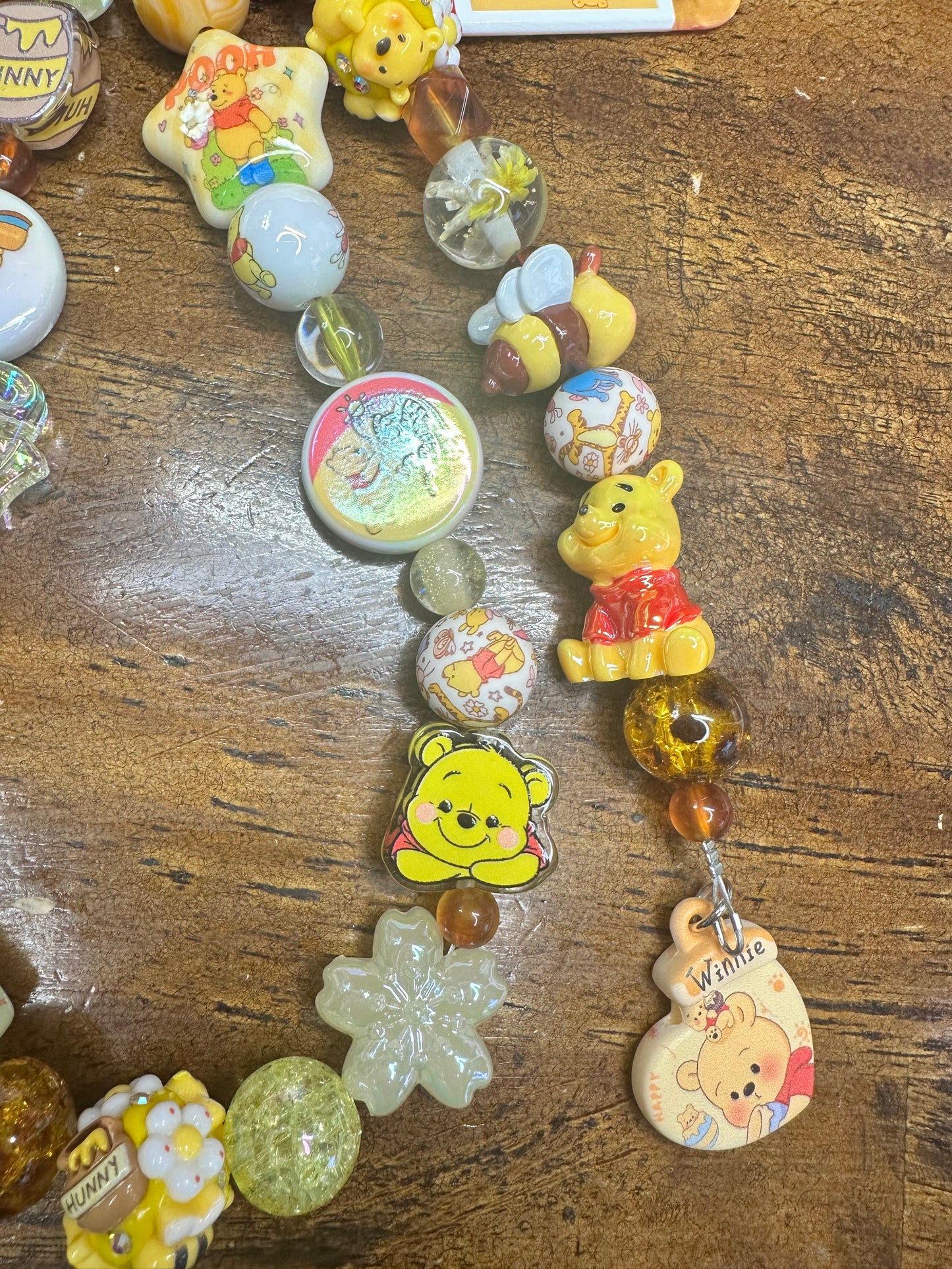 Winnie the Pooh Honey Kawaii Charm Strap – Handmade Beaded Bag & Phone Charm
$36