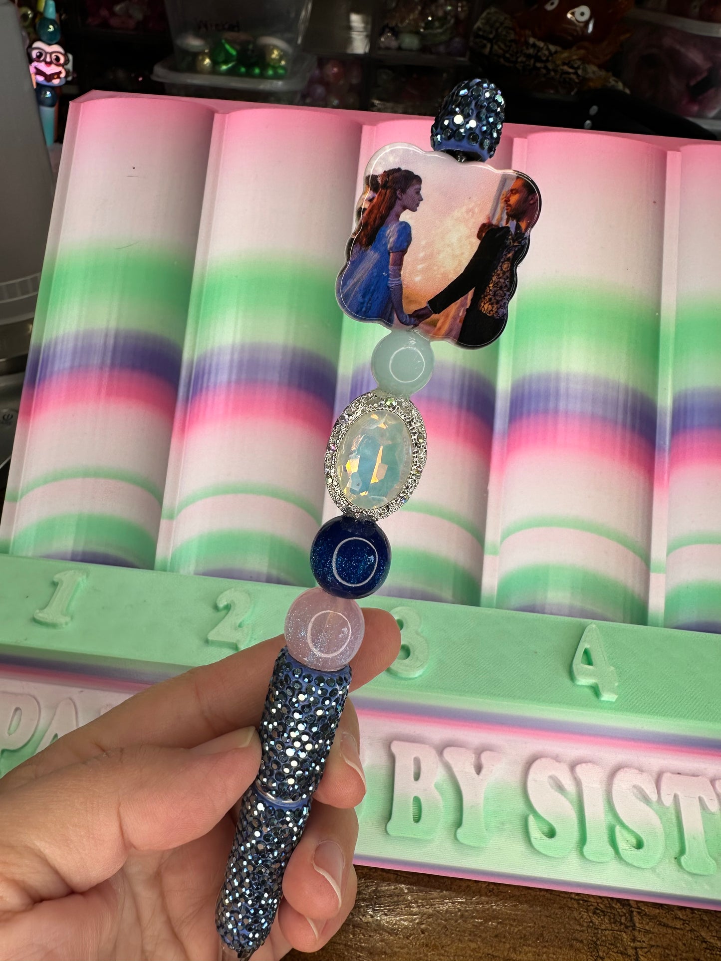 Midnight Fairytale Rhinestone Beaded Pen $18