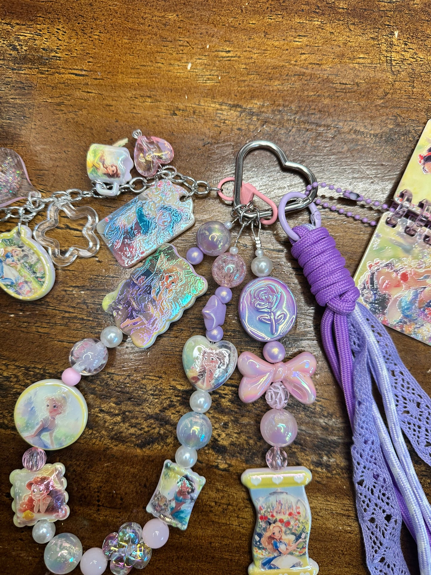 ✨ Pearl Princess Fantasy Layered Keychain/ Purse Charm $34