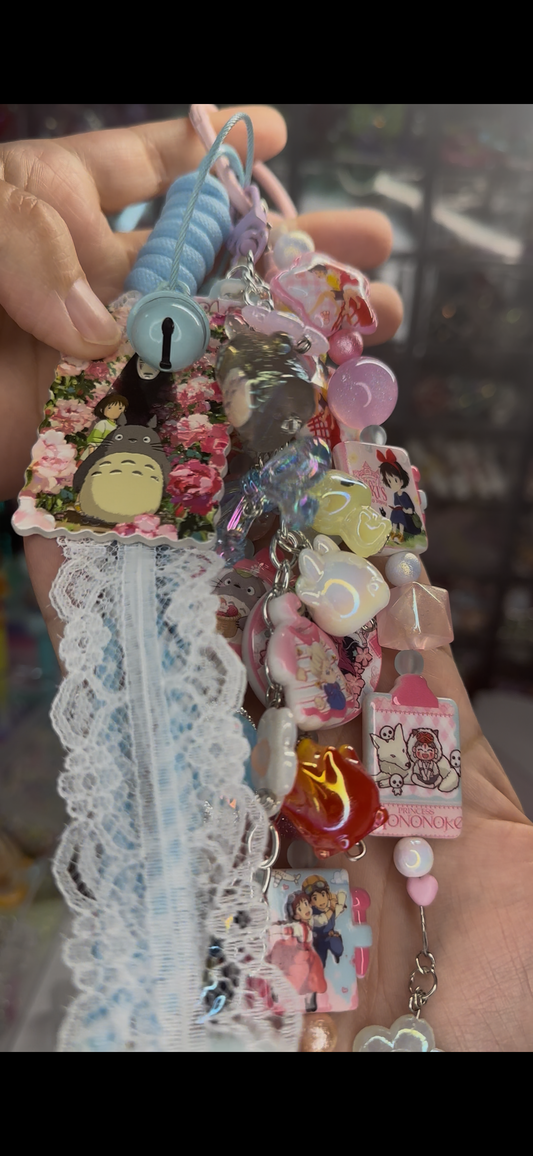 Studio Ghibli Inspired Charm/Bag Charm Set – Totoro, Spirited Away, Kiki, Howls Castle, Monoke Handmade $36