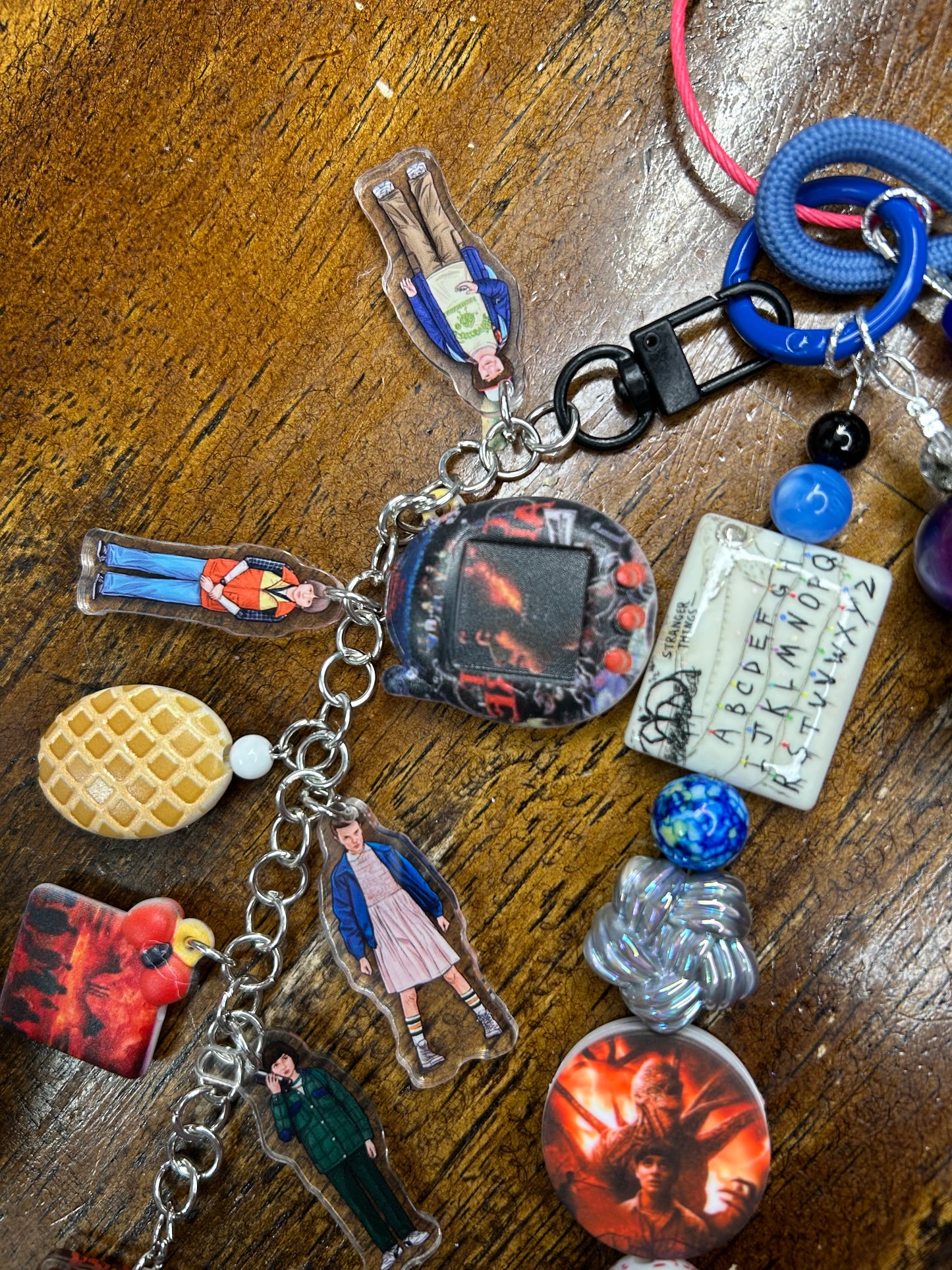 Handmade Stranger Things Inspired Purse Charm – Hawkins Beaded Bag Accessory $34