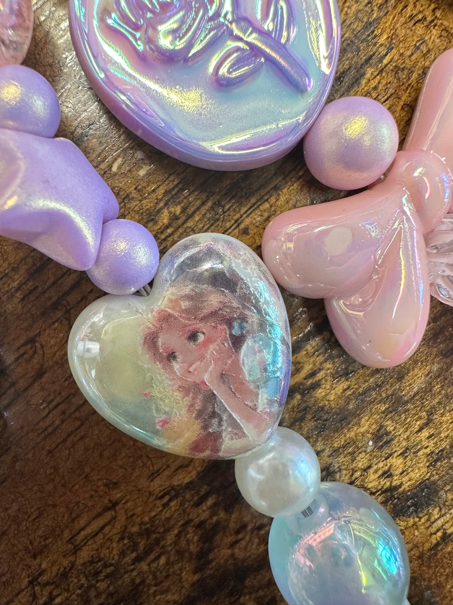 ✨ Pearl Princess Fantasy Layered Keychain/ Purse Charm $34