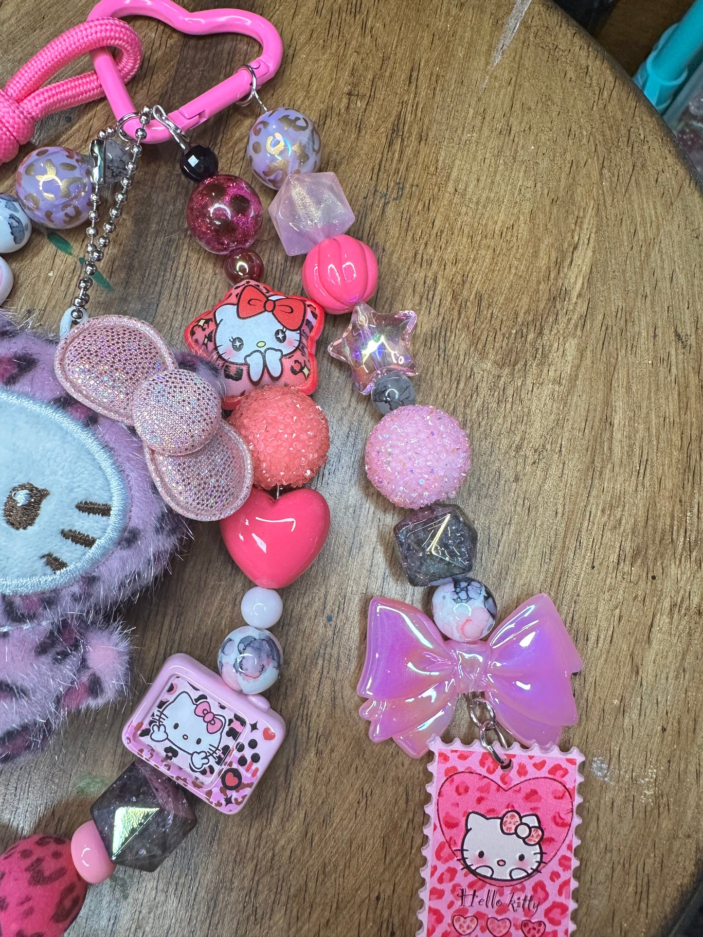Leopard Luxe Hello Kitty Charm Set $26