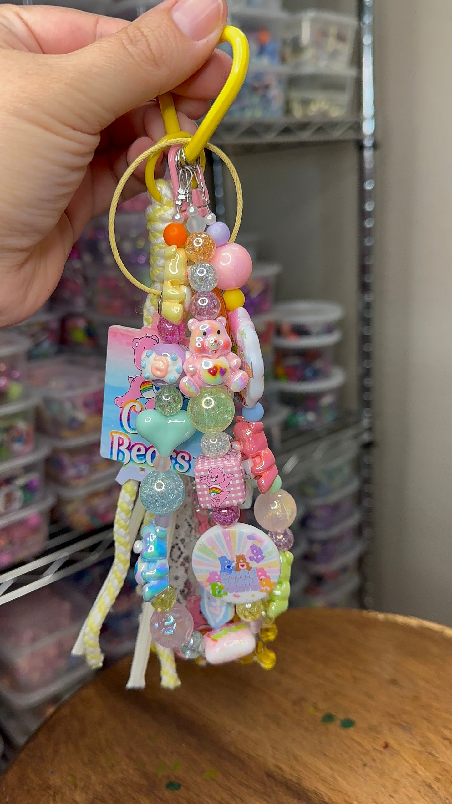 💛 Care Bears Statement Keychain | One-of-a-Kind Bag Charm $34