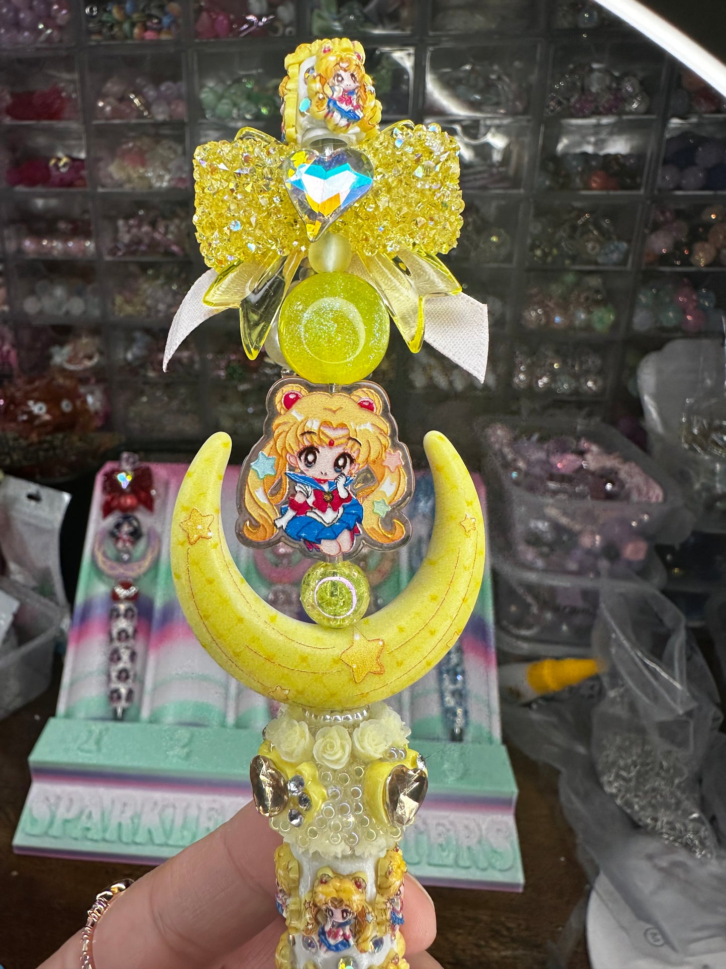 🌙💛 Sailor Moon Inspired Statement Pen – One of a Kind $22