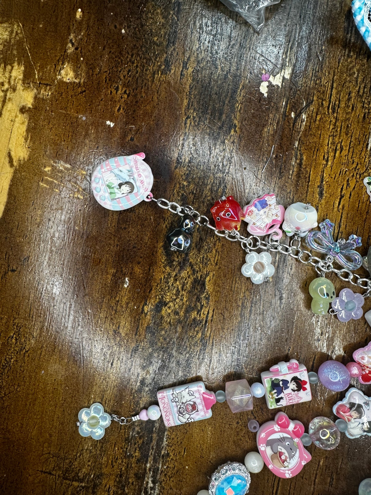 Studio Ghibli Inspired Charm/Bag Charm Set – Totoro, Spirited Away, Kiki, Howls Castle, Monoke Handmade $36