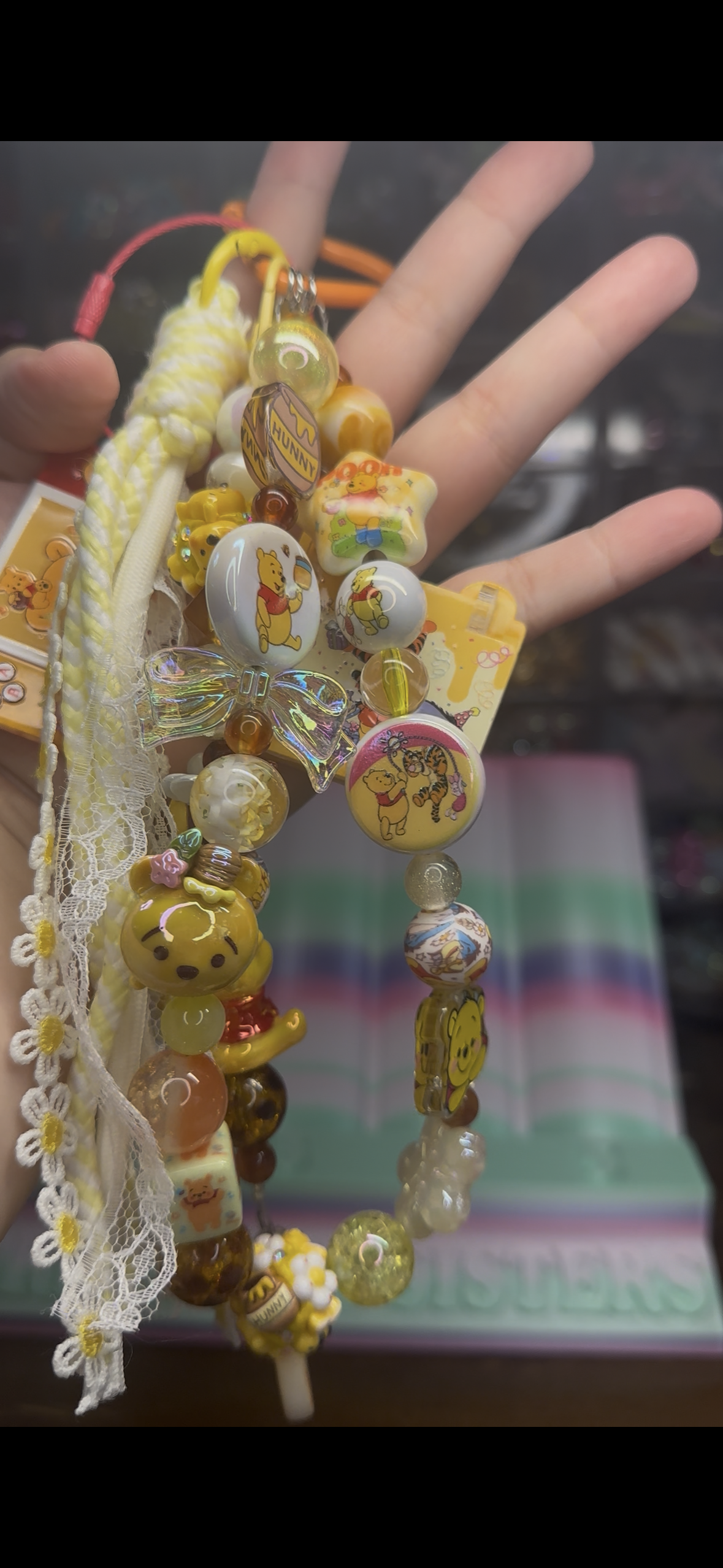 Winnie the Pooh Honey Kawaii Charm Strap – Handmade Beaded Bag & Phone Charm
$36