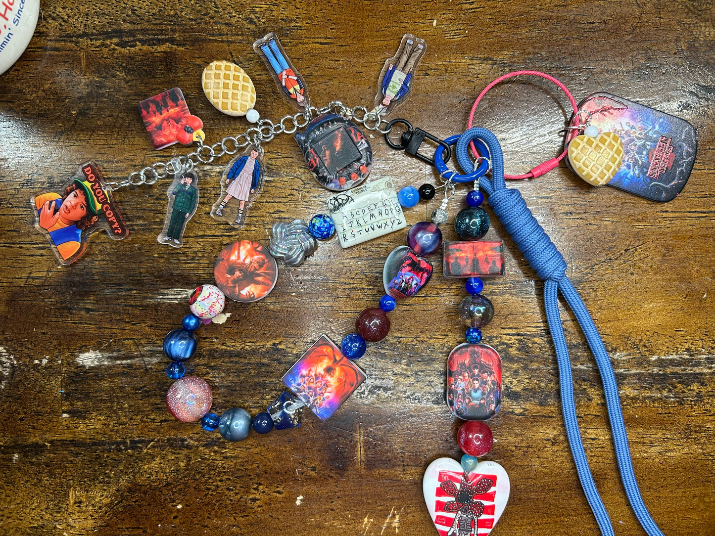 Handmade Stranger Things Inspired Purse Charm – Hawkins Beaded Bag Accessory $34