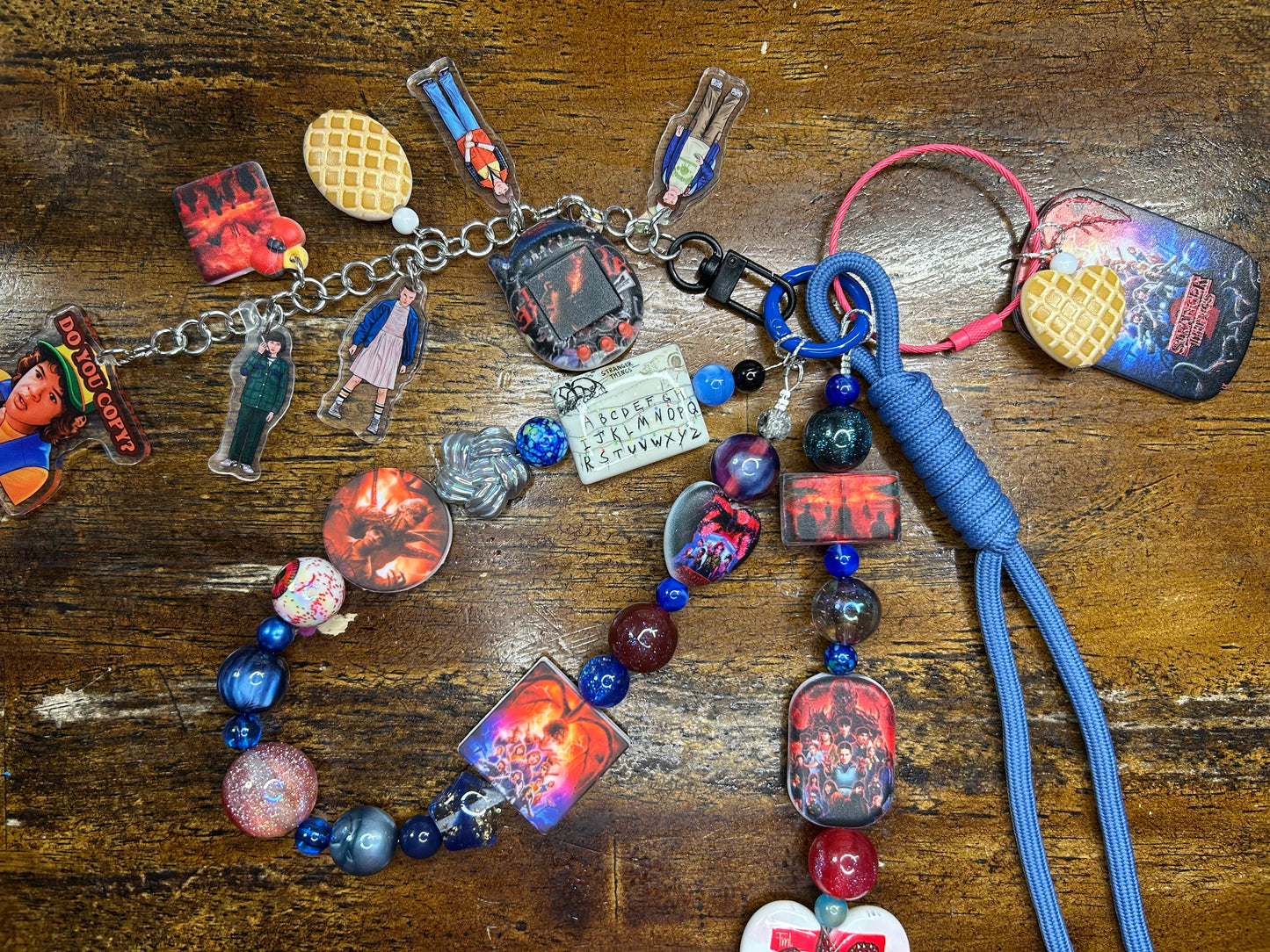 Handmade Stranger Things Inspired Purse Charm – Hawkins Beaded Bag Accessory $34