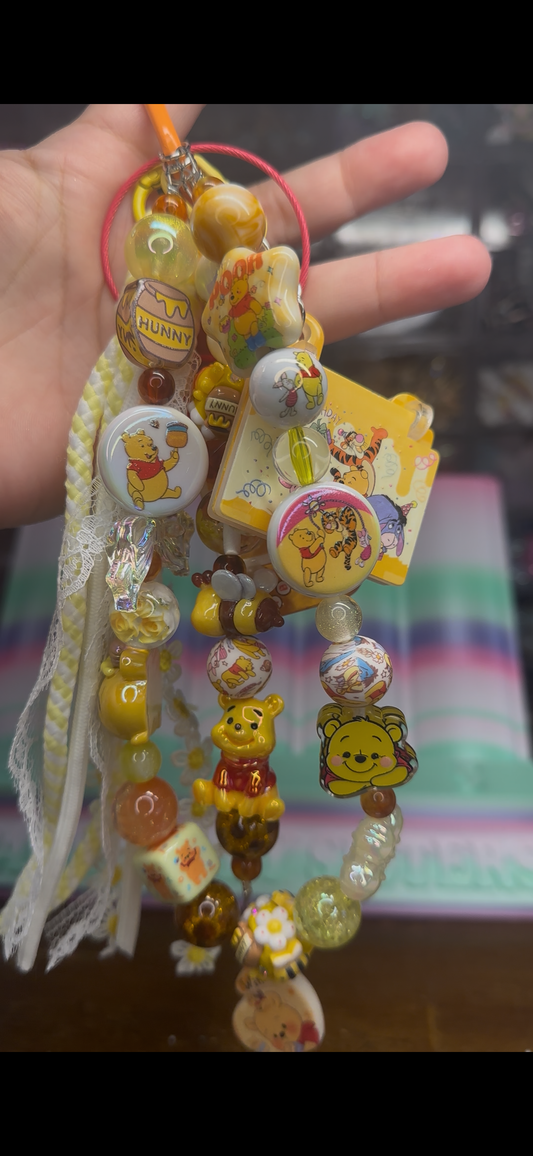 Winnie the Pooh Honey Kawaii Charm Strap – Handmade Beaded Bag & Phone Charm
$36