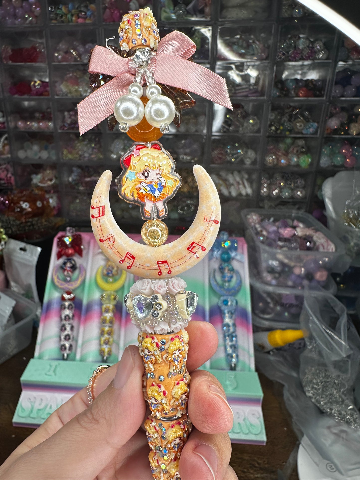 🌙💛 Sailor Venus Inspired Statement Pen – One of a Kind $22