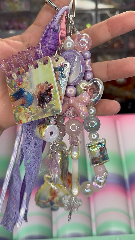 ✨ Pearl Princess Fantasy Layered Keychain/ Purse Charm $34