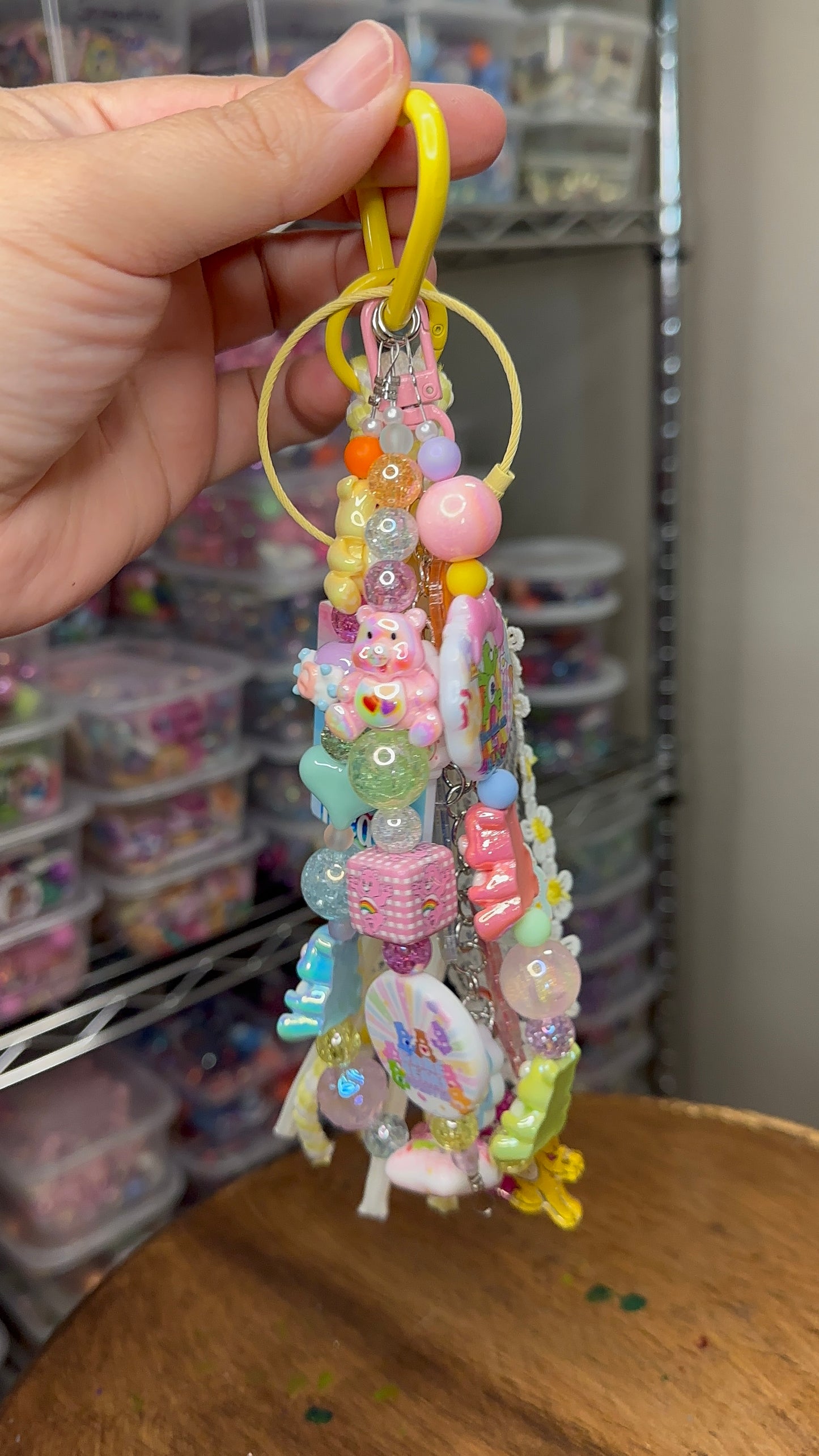 💛 Care Bears Statement Keychain | One-of-a-Kind Bag Charm $34