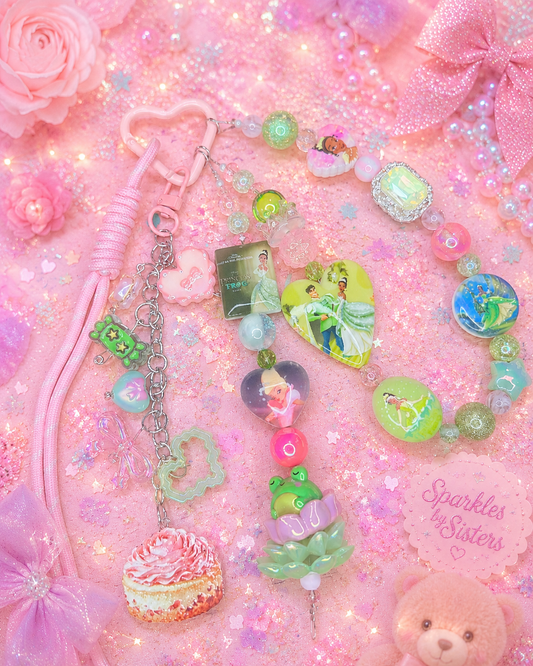 💚Tiana Princess & the Frog Purse Charm 💚 Fairy Tale Statement Keychain💚✨ $28