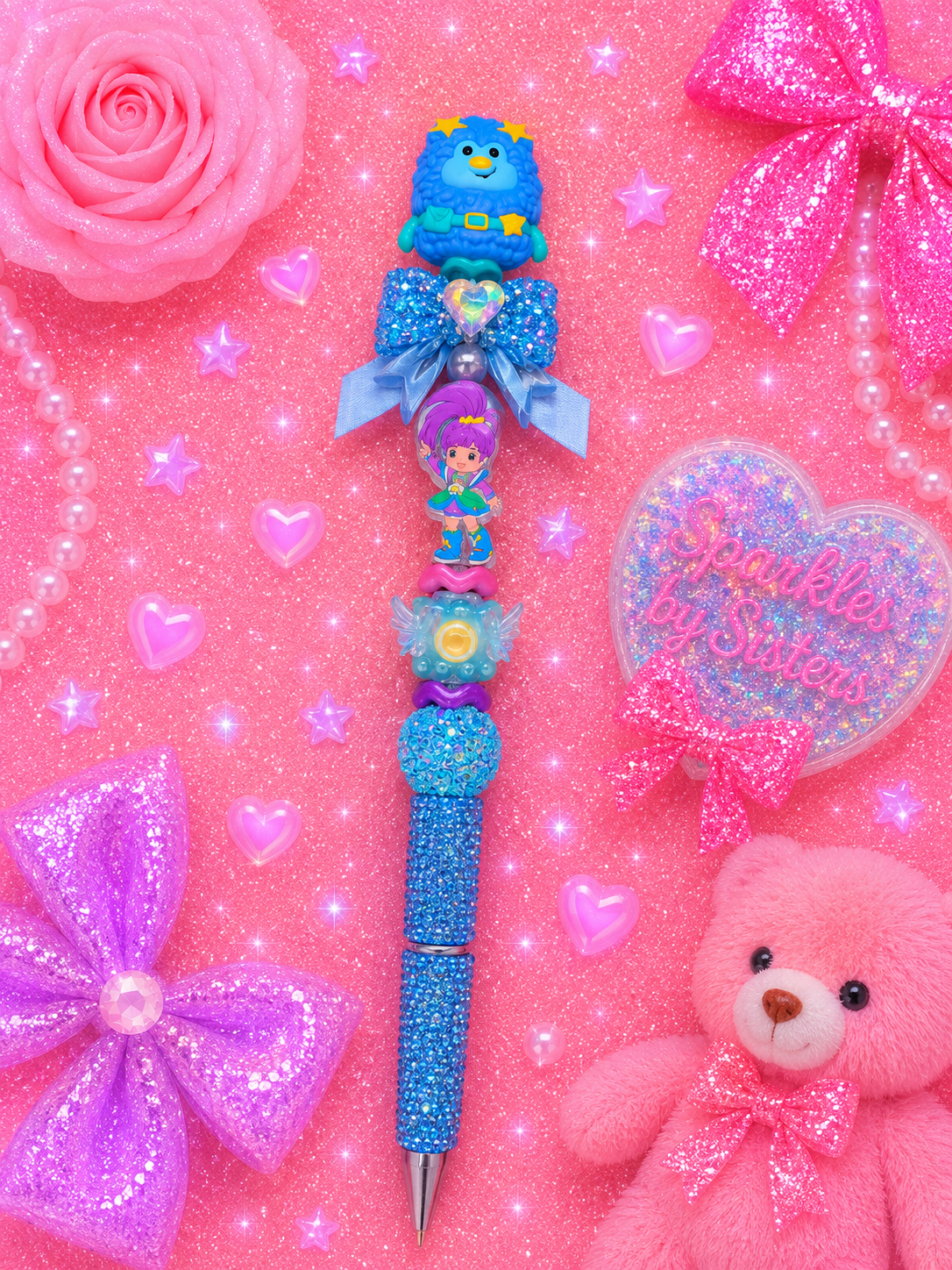 Champ’s Blue Skies & Rainbow Dreams Extended Beaded Pen ✨💙