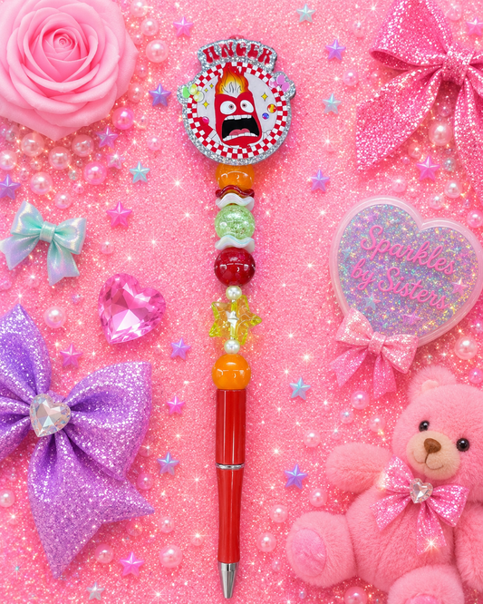 All the Feels Anger Extended Beaded Pen 🔥😡⭐