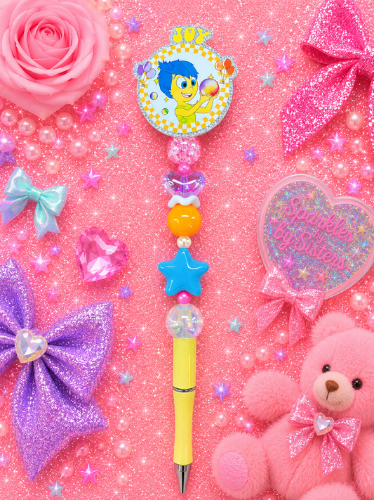 Choose Joy & Let It Shine Extended Beaded Pen 🌟💜🧡💙