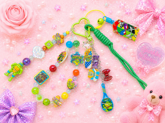 Teenage Mutant Ninja Turtles Inspired Radical Retro Layered Purse Charm 💚🍕🛹