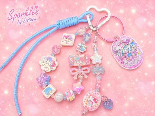 ✨ Twin Stars Dream Junk Keychain ✨
One-of-a-kind pastel chaos for the true Sanrio lovers 💕 $22