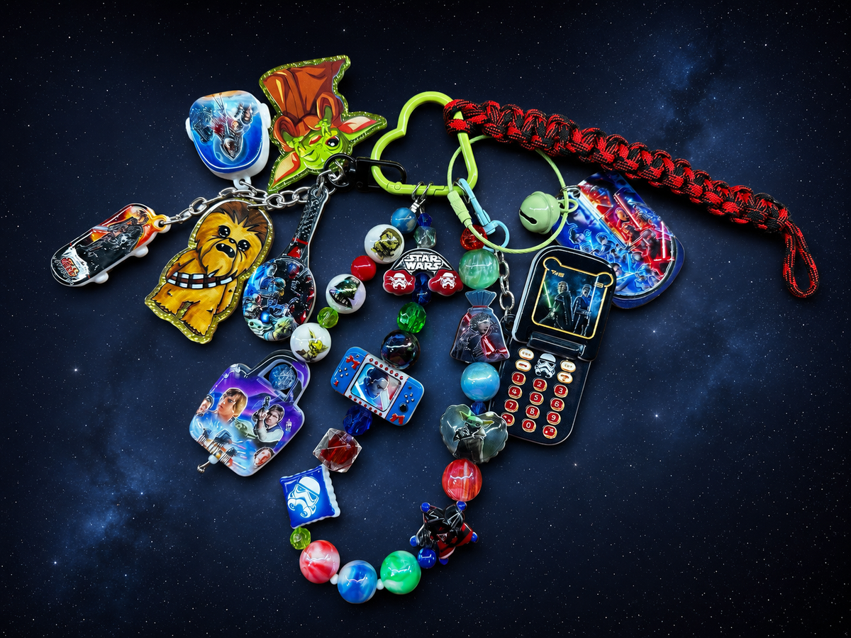 Star Wars-Inspired Deluxe Purse Charm | Handmade Galaxy Bag Charm