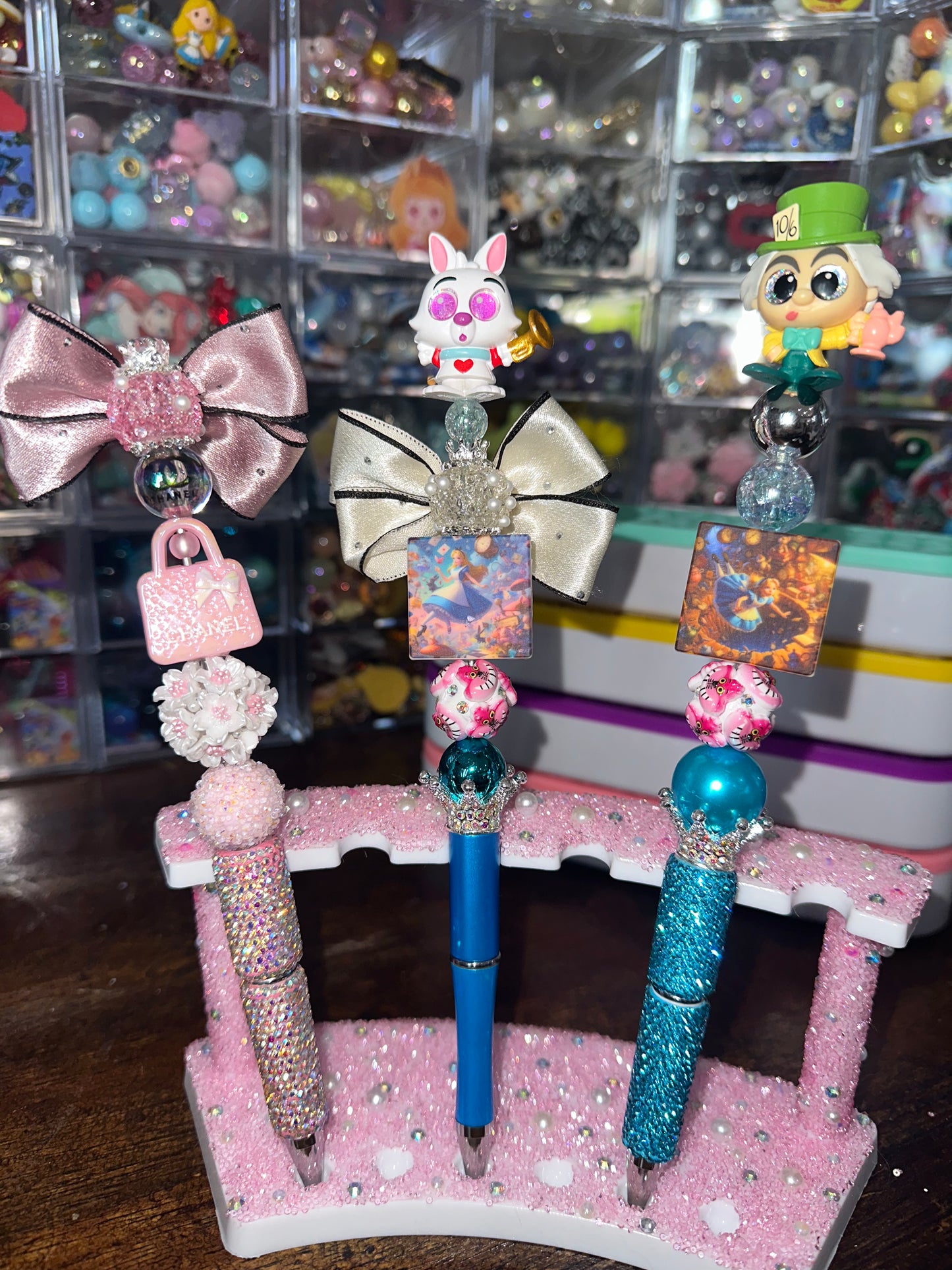 ✨ One-of-a-Kind Beaded Pens | Handmade by Sparkles by Sisters ✨ (Choose Your Design – Left to Right)