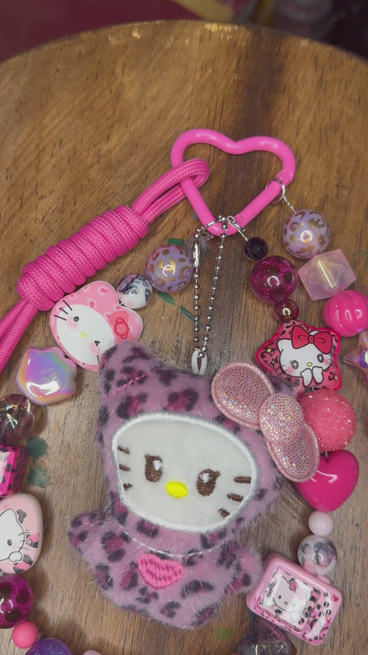Leopard Luxe Hello Kitty Charm Set $26